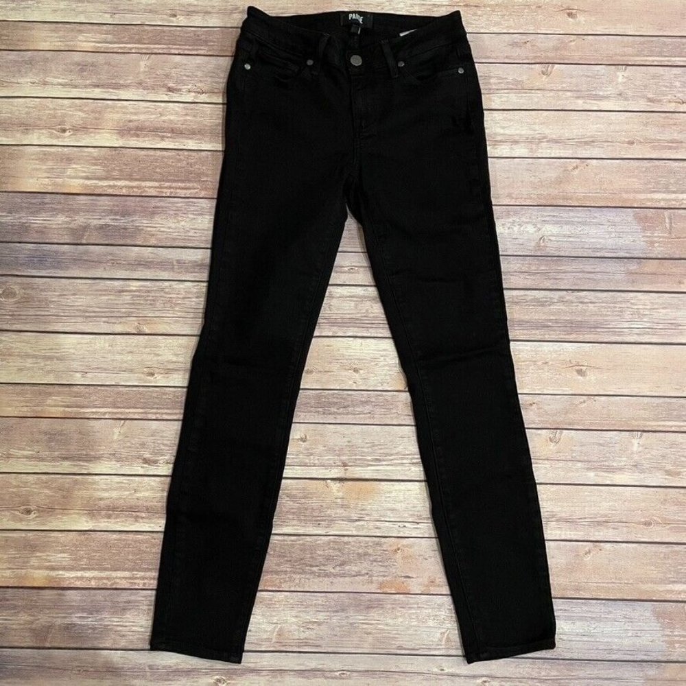 Paige Verdugo Ankle Skinny Jeans Black Shadow
